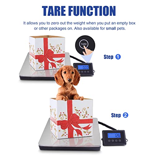 Fuzion Shipping Scale for Packages Small Business - 440lb x 0.1lb Digital Postal Scale for Packages, Shipping Package Scale, Postage Scale, Postal Scale, Luggage Scale