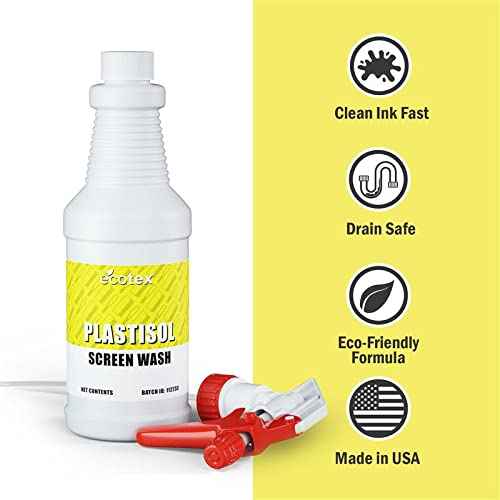 Ecotex¢ç Plastisol Screen Wash, Plastisol Ink Remover Quart - Screen Print Direct¢ç