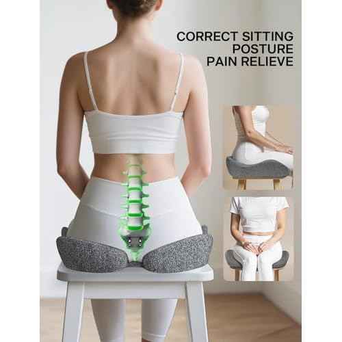 Medisana Seat Cushion, SC 100 Seat Cushions for Office Chairs, Car Seat, Wheelchair - Sciatica & Tailbone & Coccyx Pain Relief Pillow for Driver Sedentary, Christmas White Elephant Gifts for Adults