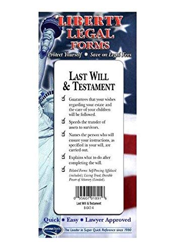 Last Will & Testament Forms Kit for USA – Complete Do-It-Yourself Legal Documentation Set