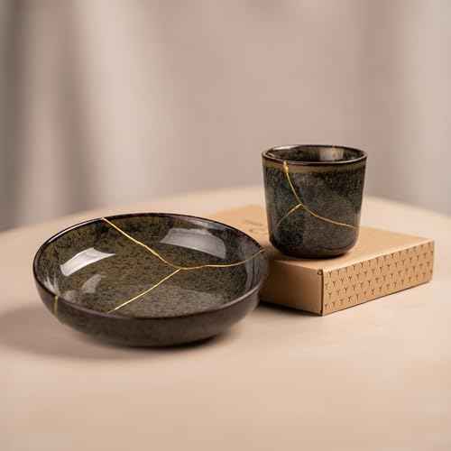 CHIYU Kintsugi Repair kit: Modern Repair Kit - Gold - Gold Glue - Food Safe - Dishwasher Safe - The Most Complete and Durable Kintsugi kit