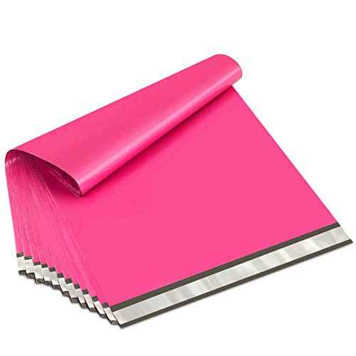 UCGOU Poly Mailers 19x24 Inch Hot Pink 100 Pack Extra Large Shipping Bags Strong Thick Mailing Envelopes Self Seal Adhesive Waterproof and Tear Proof Boutique Postal for Clothing Quilt and More