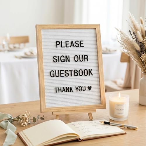 White Felt Letter Board 12x16 Inch with Stand & Wall Mount - C CRYSTAL LEMON
