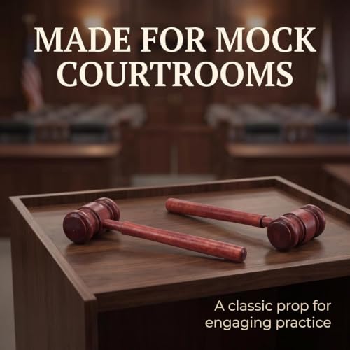 Brown Handmade Wooden Gavel - Vintage Judge & Auction Desk Accessory