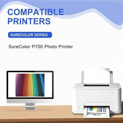 High Yield T770 Ink Cartridge T770920 770 Ink Compatible for SureColor P700 Photo Printer(1 Light Gray)