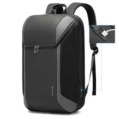 BANGE Travel Laptop Backpack Fits 15.6 Inch Notebook, Business Work Backpack with USB3.0 Fast Charging Port, Waterproof Travel Backpack With Luggage Sleeve¡¦