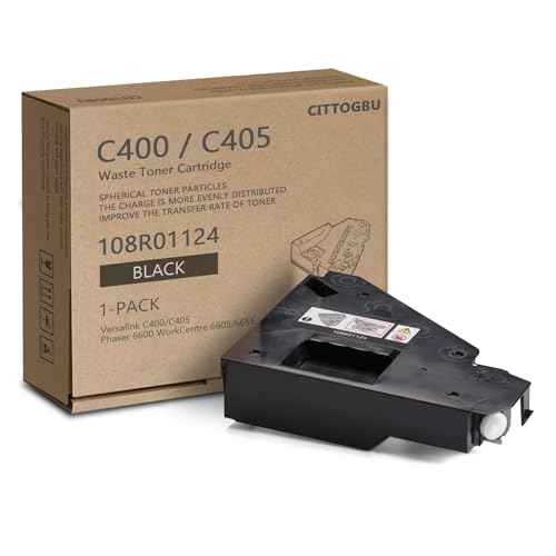VersaLink C400 C405 Waste Toner Cartridge (1 Pack) - 108R01124 Waste Cartridge Replacement for Xerox VersaLink C400 C405 Phaser 6600 WorkCentre 6605 6605N 6605DN 6655 Printer