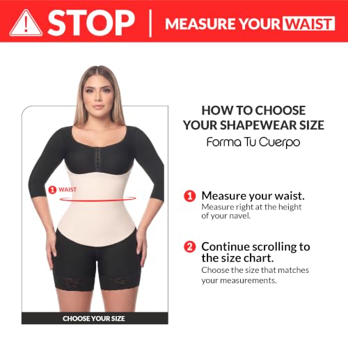 Beige Long 360 Lipo Foam Wrap for Tummy Tuck & BBL Recovery - FC Forma Tu Cuerpo