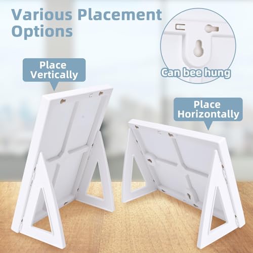 SENWHAL Magnetic A5 Dry Erase Whiteboard Mini Easel for Desk, 8.3x5.8 Inches