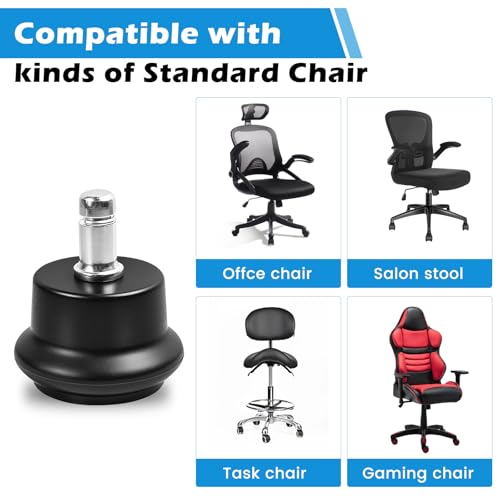 Dirvcp Caster Stoppers 5-Pack – Fixed Chair Casters for All Floors