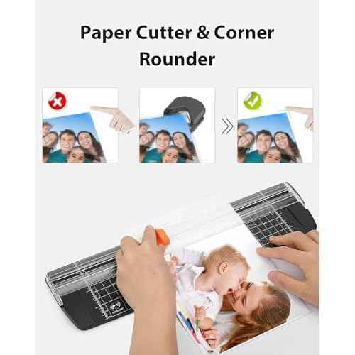 13-Inch(A3) 4-in-1 Thermal Laminator ? 2-Min Fast Warm-Up, Hot & Cold Lamination, Never Jam Technology, Includes Cutter, Corner Rounder & 40 Pouches, Ideal for Home, Office & School