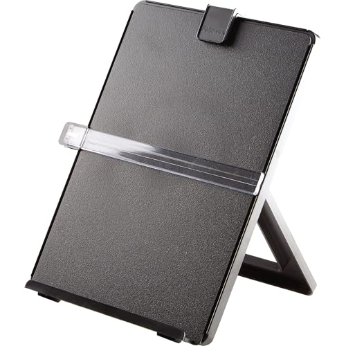 Fellowes Letter Size Non-Magnetic Copyholder, Black (21106), 7.38 x 10.13 x 11.25 inches