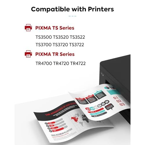 PG-275XL 275XL Black Ink Cartridges Remanufactured Replacement for Canon 275XL 275 PG-275 PG275 XL Black High Yield for PIXMA TR4720 TS3522 TS3500 TR4700 TR4722 TS3720 printer Ink Cartridge (2 Black)
