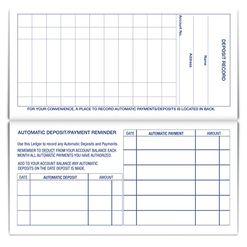 Ramist 10 Pcs Larger Lines Check Registers for Personal Checkbook 2024-2026 – 3 x 6" 26 Pages, 232 Large Lines