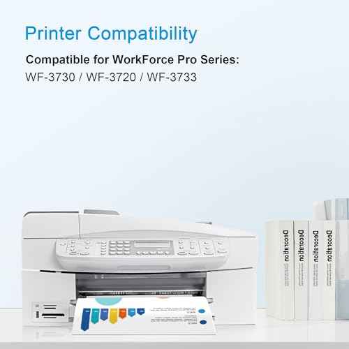Wiseta 702XL 702 XL High Capacity Remanufactured for Epson 702XL Ink Cartridges Combo Pack 702XL T702XL 702 702 XL use with WF-3720 WF-3730 WF-3733 Printer (Black, Cyan, Magenta, Yellow, 4 Packs)