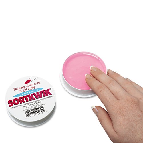 Lee Sortkwik Fingertip Moisteners, 1 3/4 oz, Pink, 3 Pack (10134)