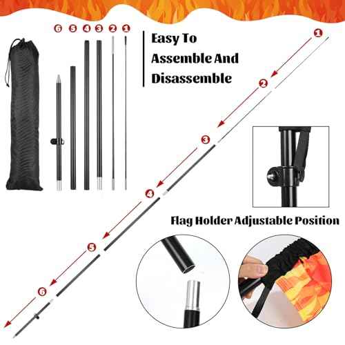 2 Sets BBQ Feather Flag for Businesses Barbecue Swooper Banner Sign with Carbon Fiber Pole and Advanced Ground Stake Portable Bag Open Advertising Flag Banner for Business Advertising Outside
