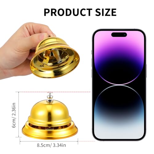 Gold Desk Bell Call Button for Restaurant Hotel Office Reception Service