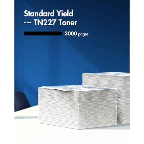 TN227BK TN-227BK TN227 Black: MFC-L3770CDW High Yield Toner Cartridge Replacement for Brother TN227 TN227BK TN223BK TN-223BK to Work with Brother MFC-L3770CDW HL-L3290CDW HL-L3270CDW, 2 Pack
