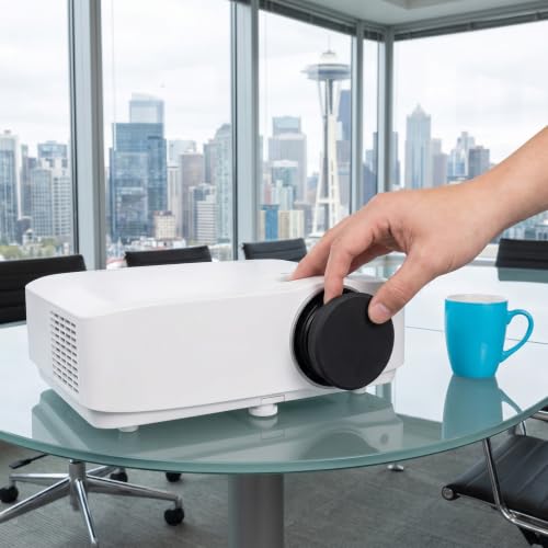 Silicone Projector Lens Cover - Waterproof Dustproof Cap Ø63.5mm for Home Theater & Outdoor Use