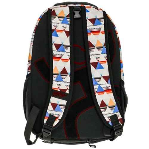 HOOEY Recess 25L Backpack - Durable Lightweight Daypack for Travel, Gym & Outdoor Use - Spacious Main Compartment, Laptop Sleeve, Water-Resistant, Stylish Unisex Design (Cream/Burgundy)
