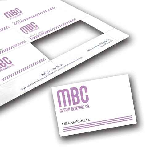 Avery Customizable Name Badge Inserts for Name Tag Holders, 3" x 4", White, Laser/Inkjet Printable, 300 Total (5392)