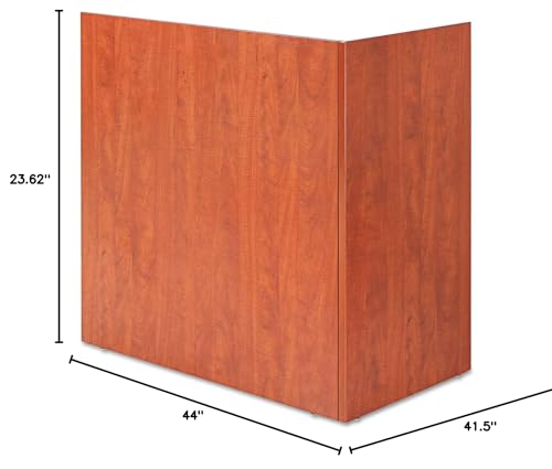 Alera VA324424MC Valencia Reversible Reception Return, 44w X 23 5/8d X 41 1/2h, Med Cherry