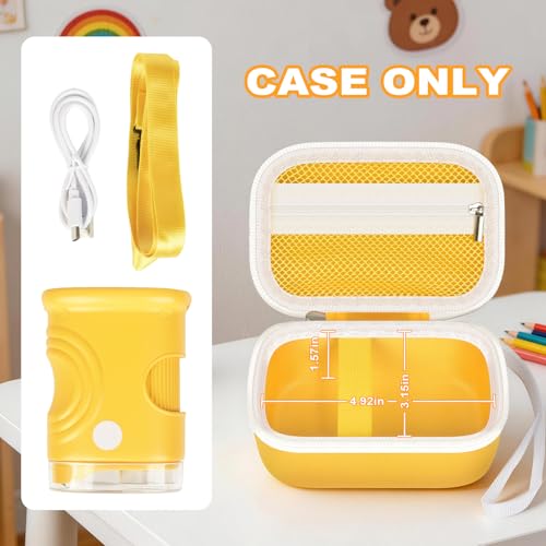 ANKHOH Yellow Handheld Microscope Case for Edubini & BEBANG, Compact & Durable