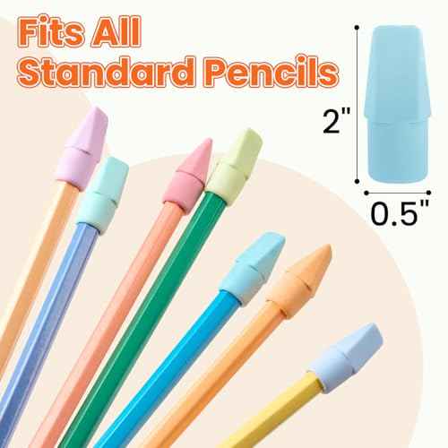 120 Pack Erasers for Kids, Sooez Pencil Top Erasers, Eraser Caps, Cap Toppers Small Cute Drawing Erasers, Classroom Must Have for Teacher & Student, Back to School Supplies