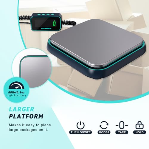 Digital Shipping Scale 86 lbs/0.1 oz Postal Weighing Scale with LCD Display