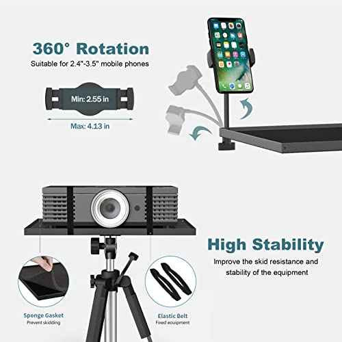 Projector Stand Tripod - Each Leg Height Can Be Adjusted Independently, Adjustable Height from 17.6 to 51.4 Inches