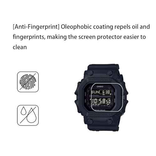 Walieoka Screen Protector Compatible with Casio GX56BB GX-56 Series,9H Hardness Tempered Glass Protective Film,Scratch Resistant Anti-Fingerprint [ 3 Pack]