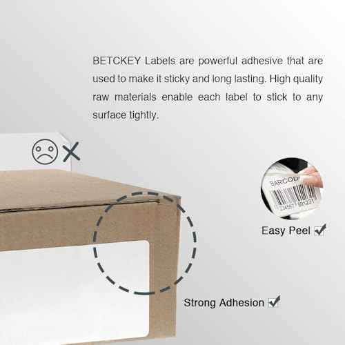 BETCKEY - Compatible DYMO 99019 (2-5/16" x 7-1/2") Large Lever Arch File Labels, Compatible with DYMO Labelwriter 450, 4XL, NOT Fit 550 & 5XL [10 Rolls/1500 Labels]