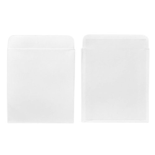 100 Pack Library Card Pockets Self Adhesive for Book Checkouts, CDs, DVDs, Classroom Supplies (3.5 x 4.5 in)
