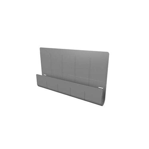 deflecto Oasis Privacy Panel, 24 x 2.7 x 16.36, Gray