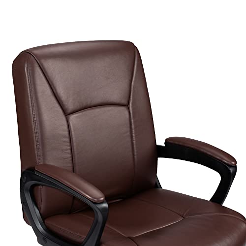 Poundex Lux Office Chair, Brown