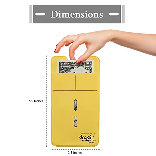 UBICON 49 Combo Reuseable Dropit Safe Envelope for Depositing of Currency and Money, Size 49, Combo