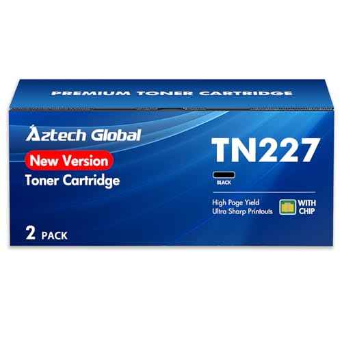 TN227 Toner Cartridge Compatible Replacement for Brother TN227 TN223 TN 227 Black Toner Cartridge HL-L3270CDW L3210CW L3230CDW L3230CDN HL-L3290CDW MFC-L3710CW Printer Ink (2 Pack)