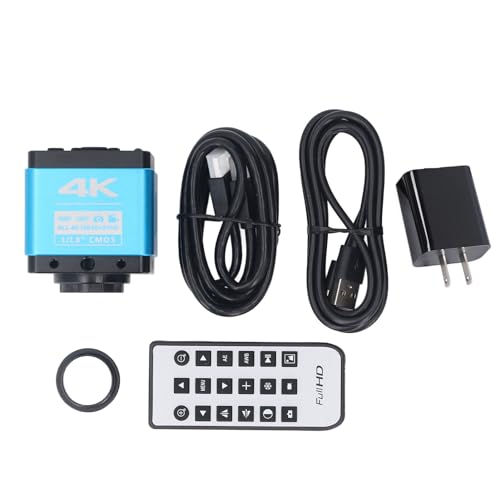 Walfront 4K HD USB Microscope Camera 8.3MP for Digital Video & Photos - US Plug