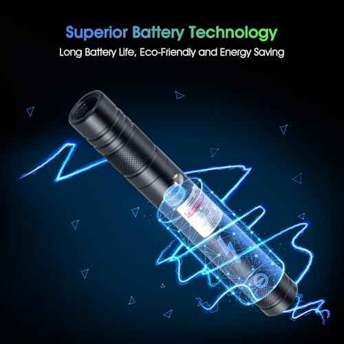 Advanced Long-Range Laser Pointer High Power - Rechargeable Green Laser Pointer with Removable Star Cap - Versatile Laser Pen for Astronomy, Construction, Presentations, and Outdoor Adventures