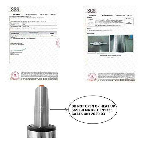 Stroke 8'' Gas Lift Cylinder Replacement Pneumatic Chair Part Heavy Duty Steel Case Universal Size Height Extension for Office Stool Chair