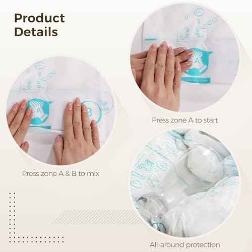 Foam Bags For Shipping 8 PCS 20¡¿24 Inch, Handy Temperature-Activated Expanding Pouches, Instant Pack Quick Packaging - Protective Parcel Solution