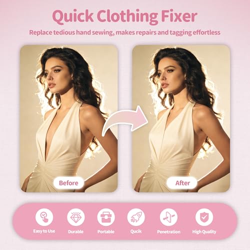 Stitch Gun for Clothes Hot Pink + White with 2,000 Fasteners – FXBSQF