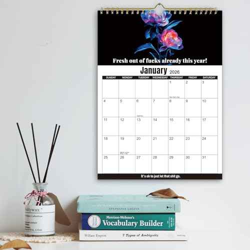 2026 Calendar for Tired-Ass Women,Fuck It Calendar 2026,Tired Women Calendar,Funny party gift Home Office Wall Calendar - Funny Monthly Calendar Gag Gift for Womens
