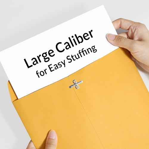 SUNEE Envelops, 9"x12" Brown Kraft Envelopes with Clasp Closure, 28-lb Paper Mailing Envelopes, 20 Count, Great for Filing, Storing or Mailing Documents