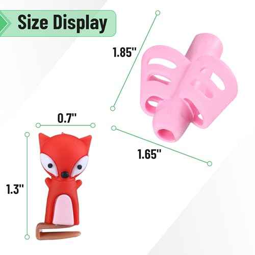 Mr. Pen- Pencil Grips for Kids Handwriting, 4 Pack with 4 Clips, Pencil Grips