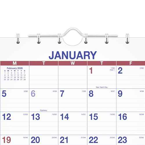 AT-A-GLANCE 2026 Wall Calendar, 12" x 26.5", Large, Three-Month, Move-A-Page (PMLF112826)