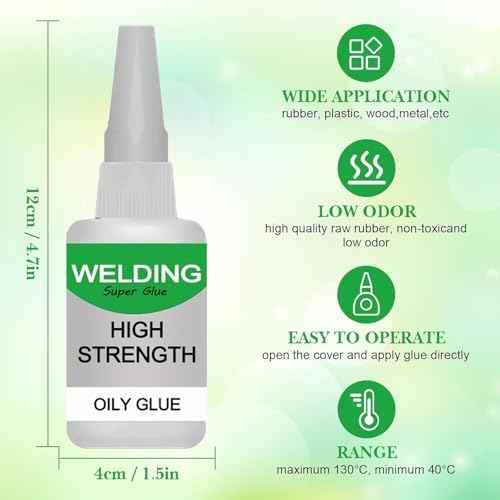 2Pack Welding High-Strength Oily Glue, Multifunctional Fast Repair Instant Bonding Welding Glue for Metal, Plastic, Wood, Ceramics, Leather, Glass,Super Glue All Purpose(2PCS)