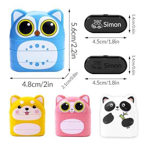 Ships Next Day, Made in USA,Name Stamp for Clothing Kids Waterproof, Sello para Ropa De Ni?Os Permanente£¬Water Bottles,Lunch Boxes,School Supplies,Custom Clothes Stamp