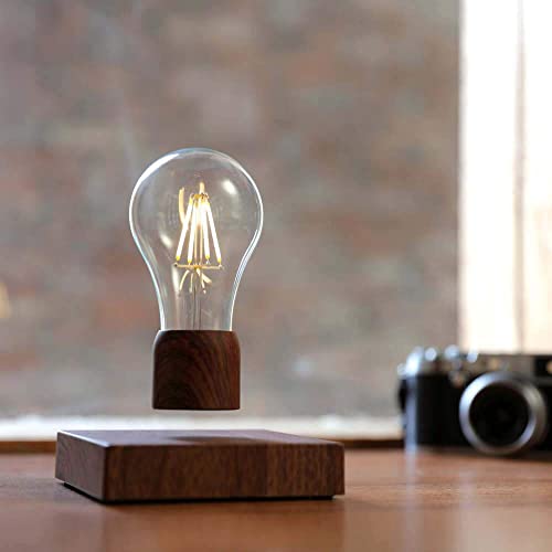 Magnetic Levitating Floating Wireless LED Light Bulb Desk Lamp for Unique Gifts, Room Night Light, Home Office Decor Tech Toys